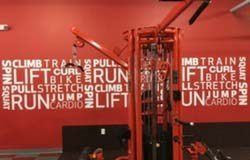 Motivational wall graphics for Anytime Fitness