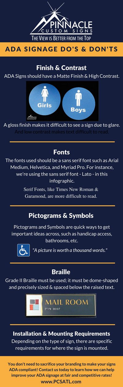 The Do's and Don'ts of ADA signage