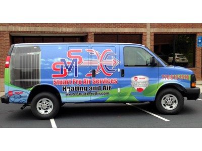 Full van wrap for Stuart Mechanical