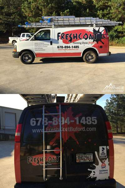 Van wrap for Fresh Coat Buford