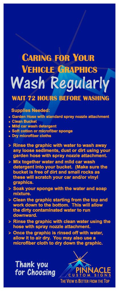 How to wash your vehicle wrap