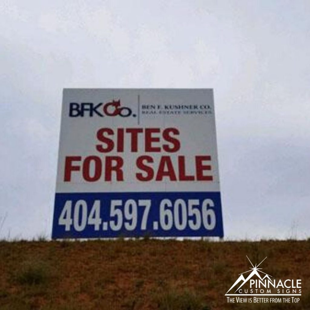 For Sale Commercial Real Estate Sign