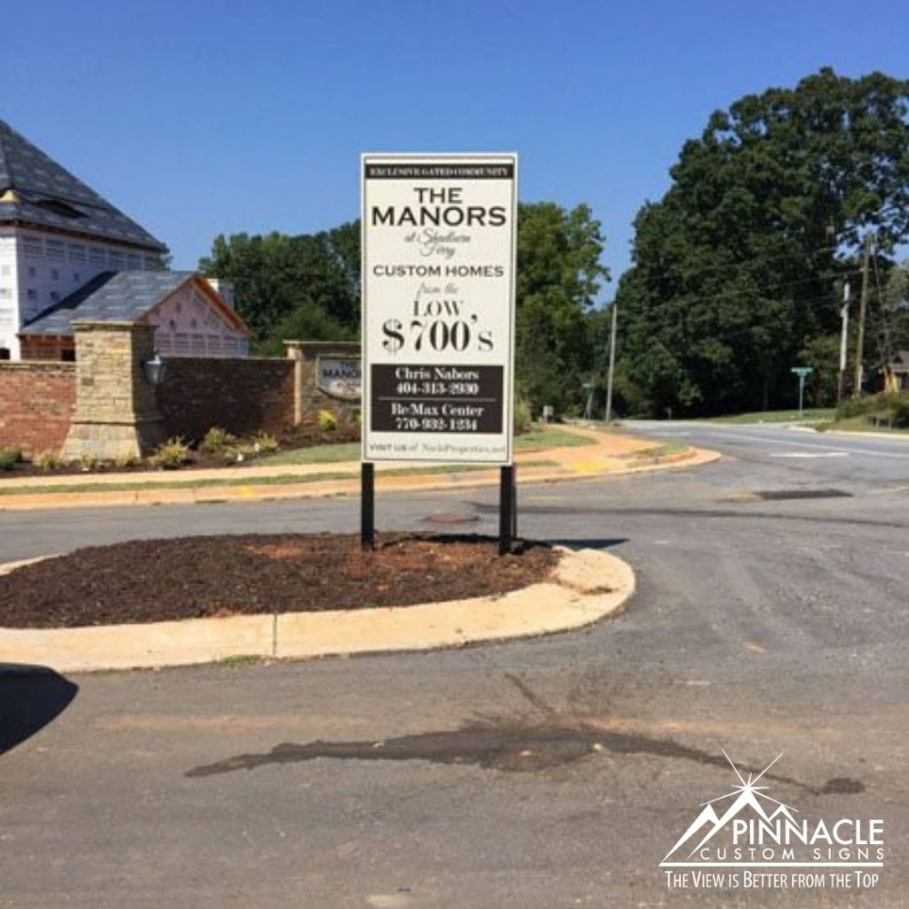 Residential real estate sign